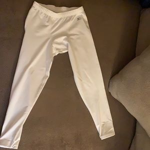 White dri-star pants